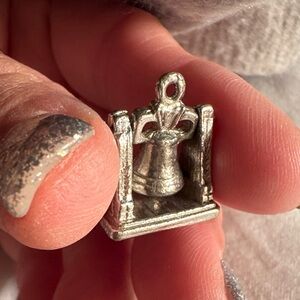 Silver Bell Charm Pendant